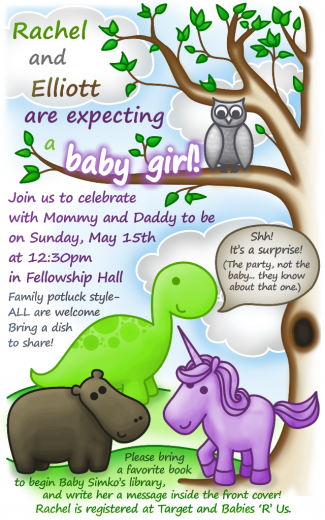 "Baby Party" Invitation